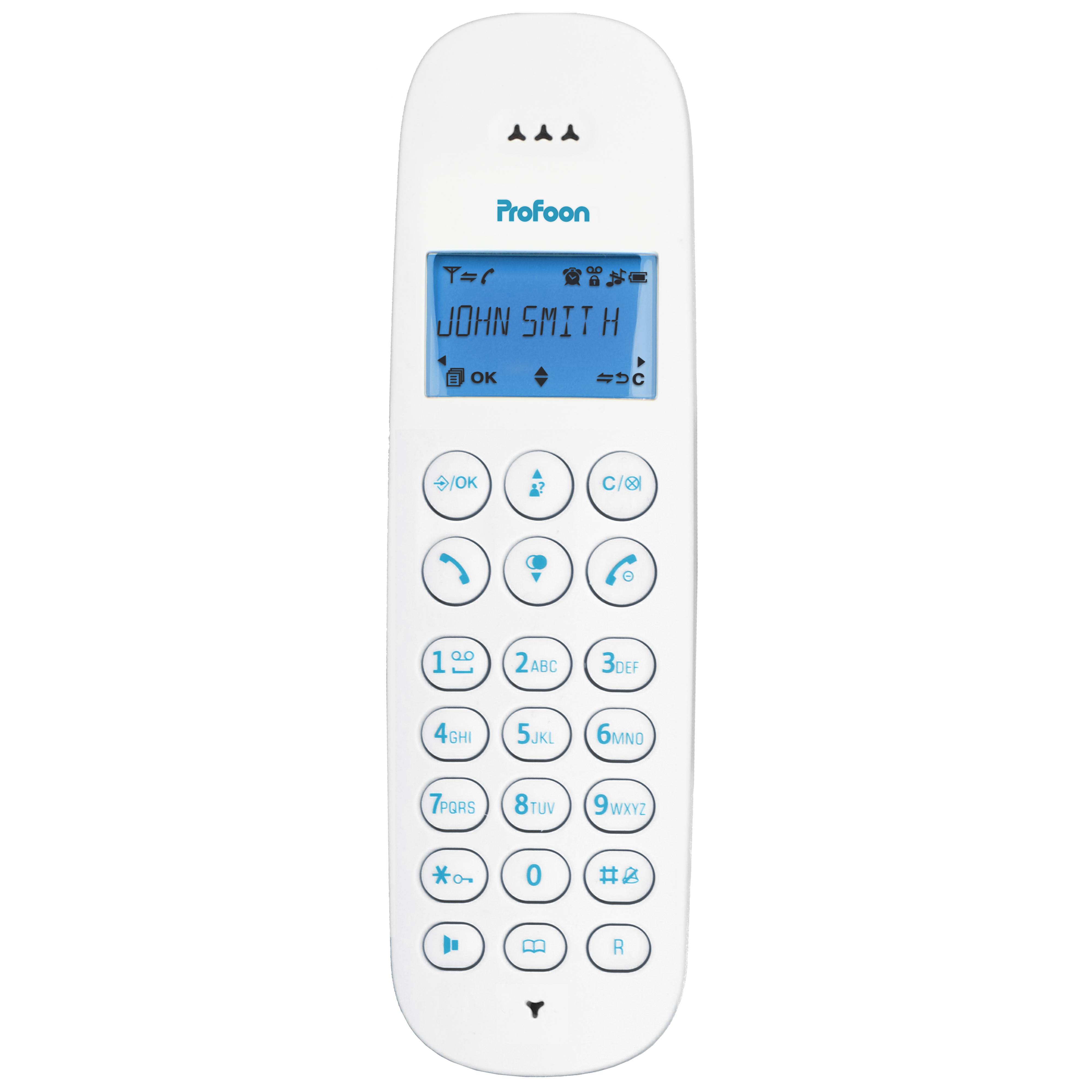Profoon PDX-300BW DECT Telefoon White/Blue