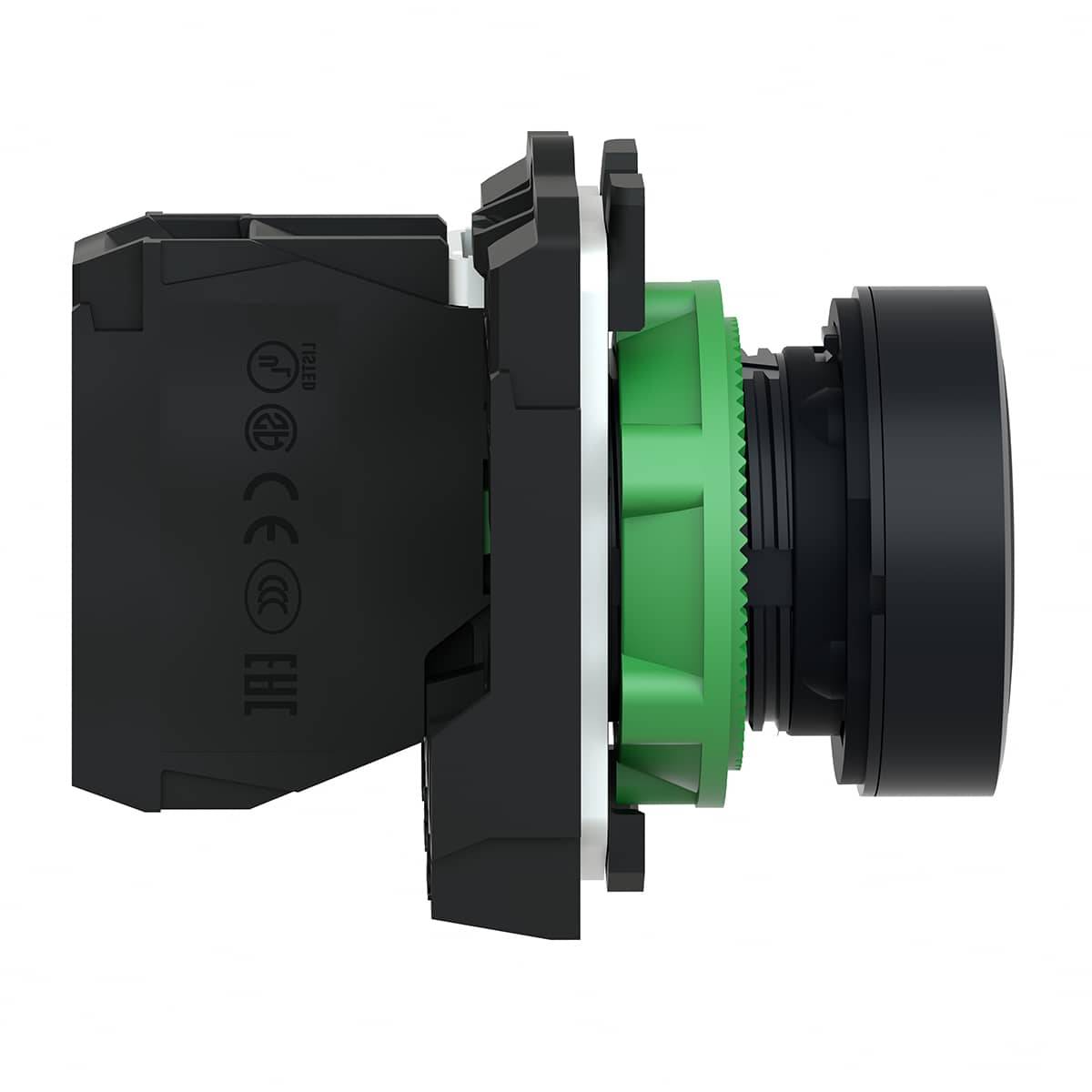 Schneider Electric XB5AA21 Harmony XB5AA21 Drucktaster Betätiger flach 1 Taste Schwarz Druckentriegelung 1 St.