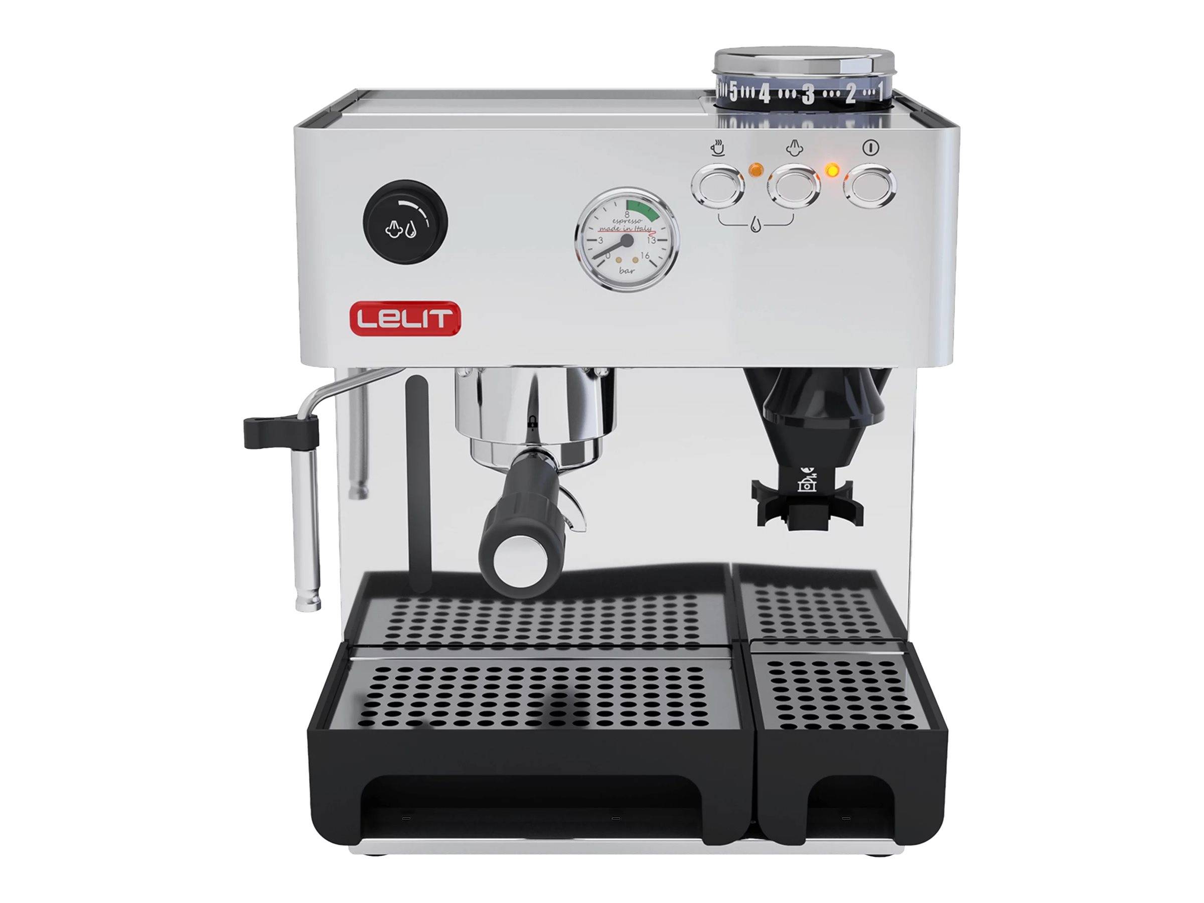 Lelit le-pl042em Anita Espressomaschine Silber / Schwarz