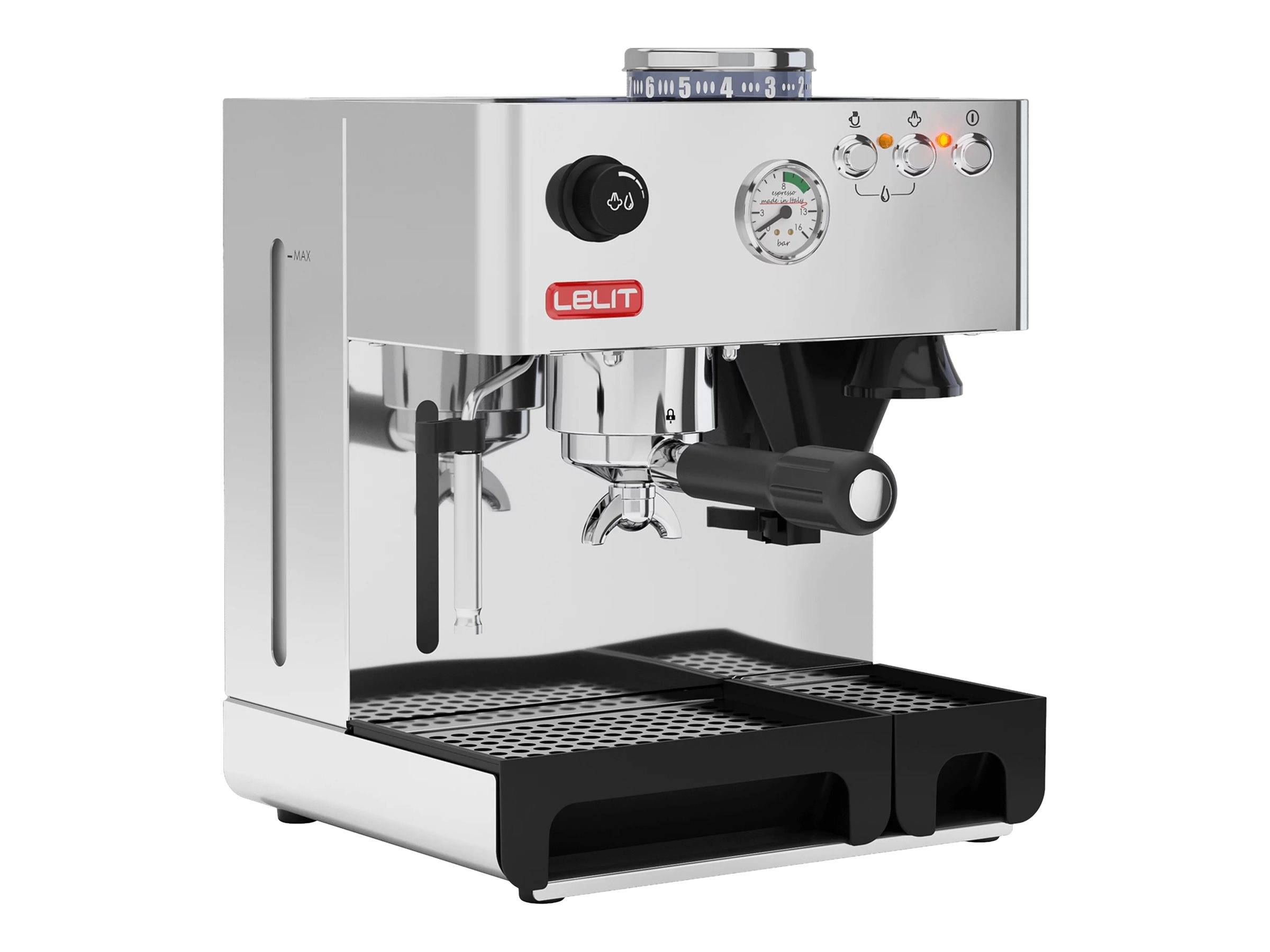 Lelit le-pl042em Anita Espressomaschine Silber / Schwarz