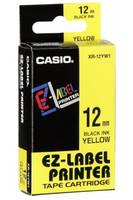 Casio XR-12YW1 Schriftband Bandfarbe: Gelb Schriftfarbe: Schwarz 12 mm 8 m