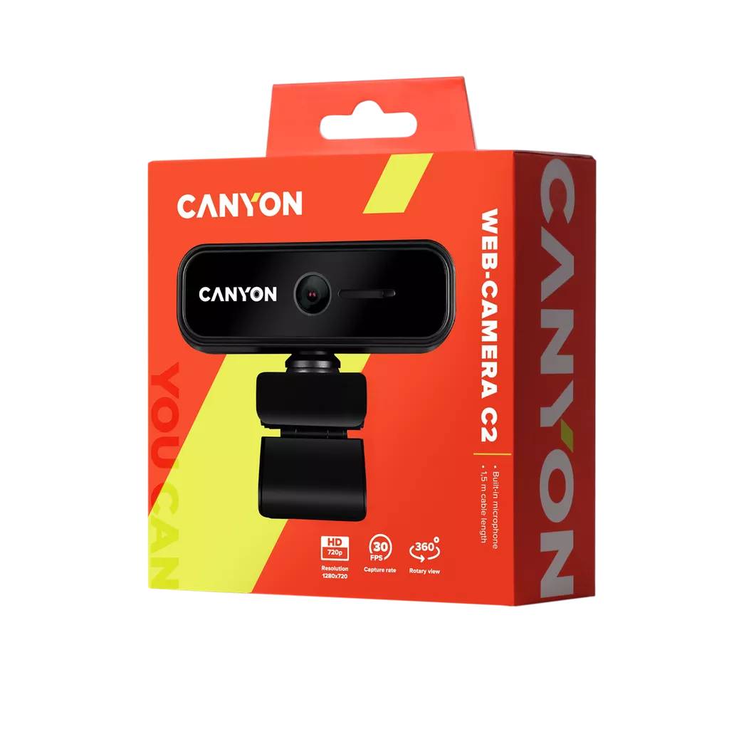 Canyon C2, 1 MP, 1280 x 720 Pixel, 30 fps, 200 mm, Auto, 46°