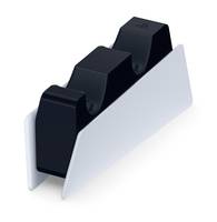 Sony DualSense-Ladestation, Ladestation, PlayStation 5, Schwarz, Weiß, Sony, DualSense, 52 mm