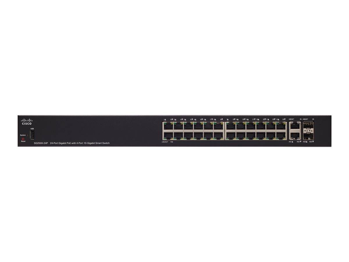 Cisco 250 Series SG250X-24P - Switch - L3 - Smart - 24 x 10/100/1000 (PoE+)