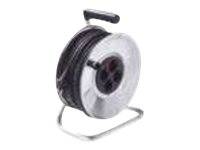 BACHMANN Stahlblechkabeltrommel 4-f. 25m, H05RR-F 3G1,5mm, IP20