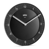 Braun BC 06 B Quarzwanduhr analog schwarz