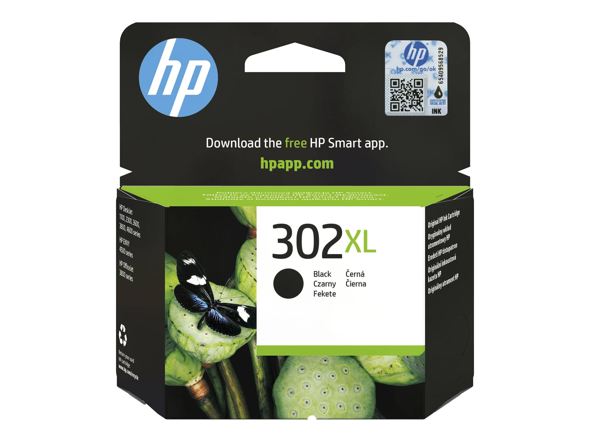 HP 302XL Druckerpatrone Original Schwarz F6U68AE Tinte