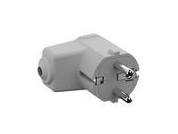 Bachmann 960.302 Schutzkontakt-Winkelstecker Polyamid 250 V Lichtgrau (RAL 7035) IP20