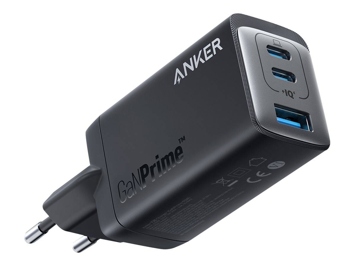 Anker INNOVATIONS - 735 - Netzteil - 65 Watt - 5A - PowerIQ 4.0 - 3 Ausgabeanschlussstellen USB Typ A, 2 x
