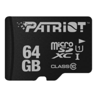 PATRIOT LX Series - Flash-Speicherkarte - 64 GB - UHS-I U1 / Class10 - microSDXC PATRIOT LX Series - Flash-Speicherkarte - 64 GB - UHS-I U1 / Class10 - microSDXC