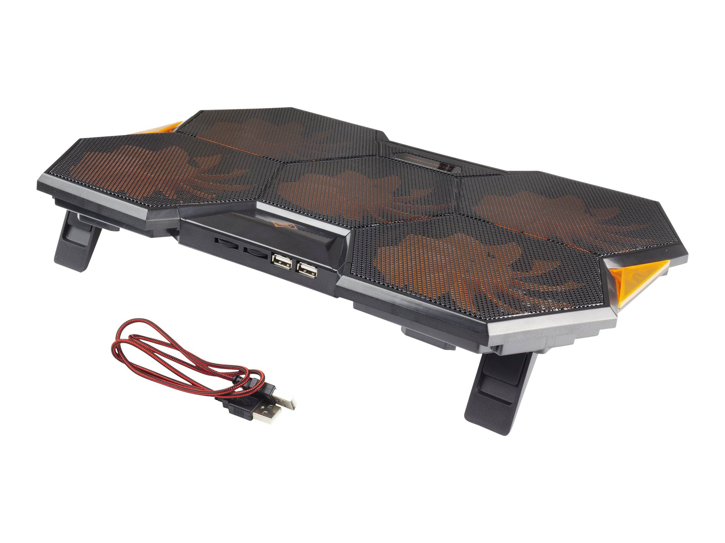 Deltaco GAMING GAM-072 - Notebook-Lüfter - 43.9 cm (17.3")140 mm - Schwarz -