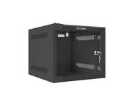 Lanberg Schrank Netzwerkschrank - geeignet für Wandmontage - RAL 9004, Schwarz -