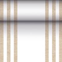 Tischläufer, stoffähnlich, PV-Tissue Mix "ROYAL Collection" 24 m x 40 cm sand "Lines"