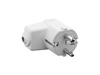 Bachmann 960.202 Schutzkontakt-Winkelstecker Polypropylen 250 V Weiß IP20