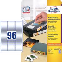 AVERY Zweckform Stick+Lift Etiketten, 63,5 x 8,5 mm, weiß