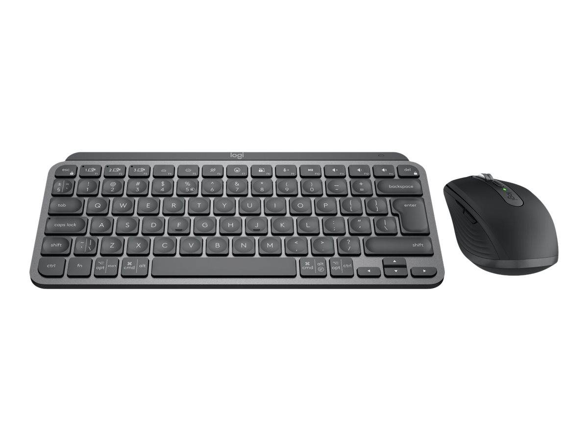 Logitech MX Keys Mini Combo for Business, schwarz, Logi Bolt, USB/Bluetooth, DE