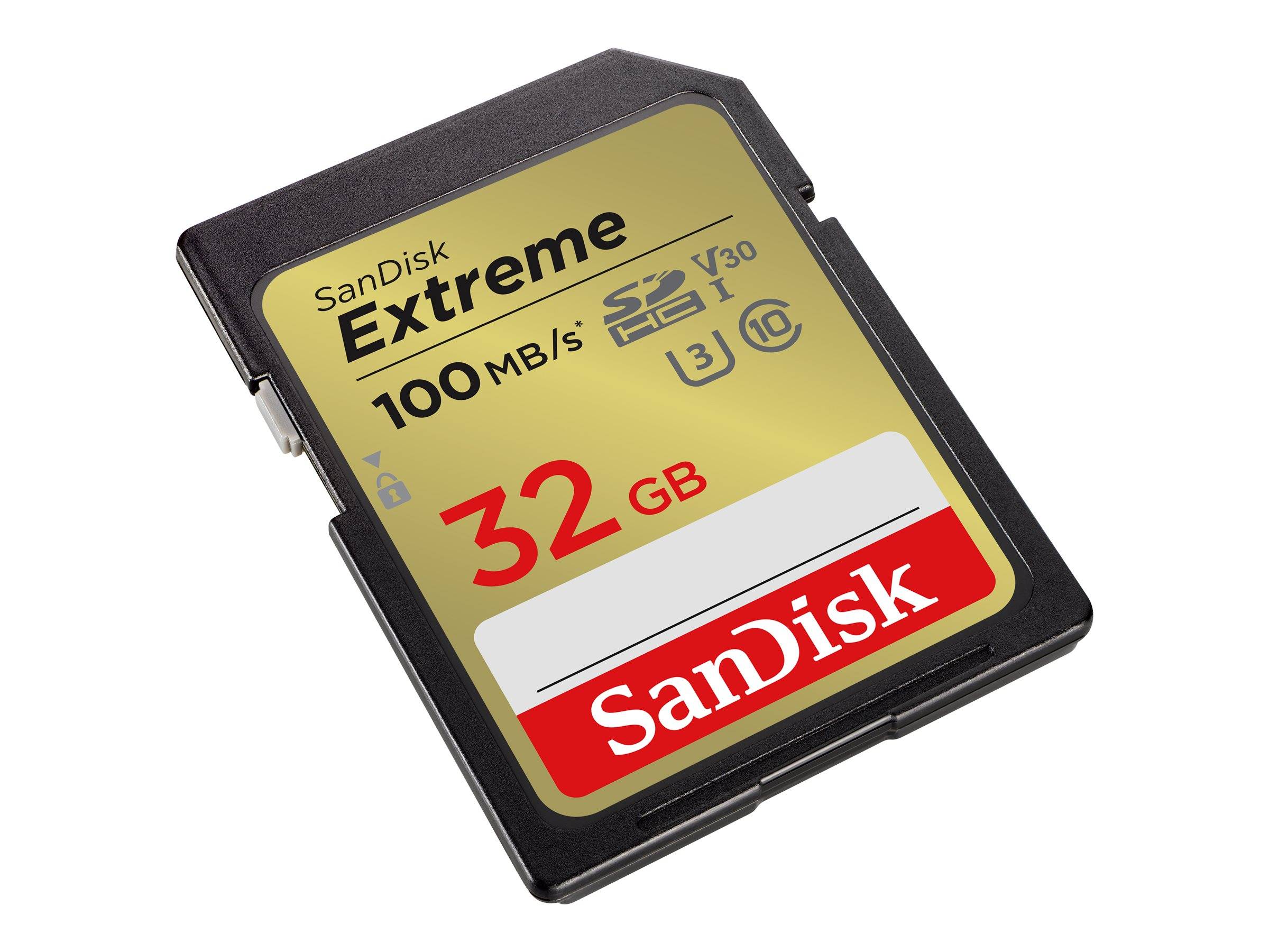 SanDisk Extreme SDXC-Karte 32 GB Class 10 UHS-I stoßsicher, Wasserdicht