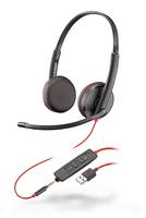 Plantronics Headset Blackwire C3225 binaural USB-A & 3,5 mm