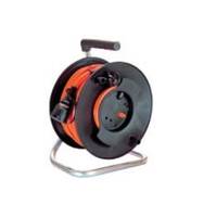 BACHMANN Gerätetrommel leer schwarz, ohne Kabel, IP20