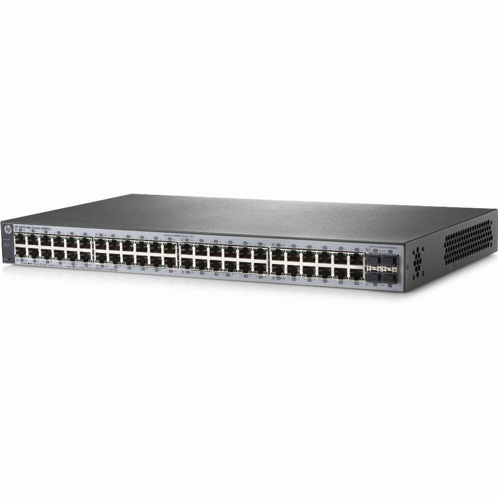 HPE 1820-48G - Switch - managed - 48 x 10/100/1000 + 4 x Fast Ethernet/Gigabit S
