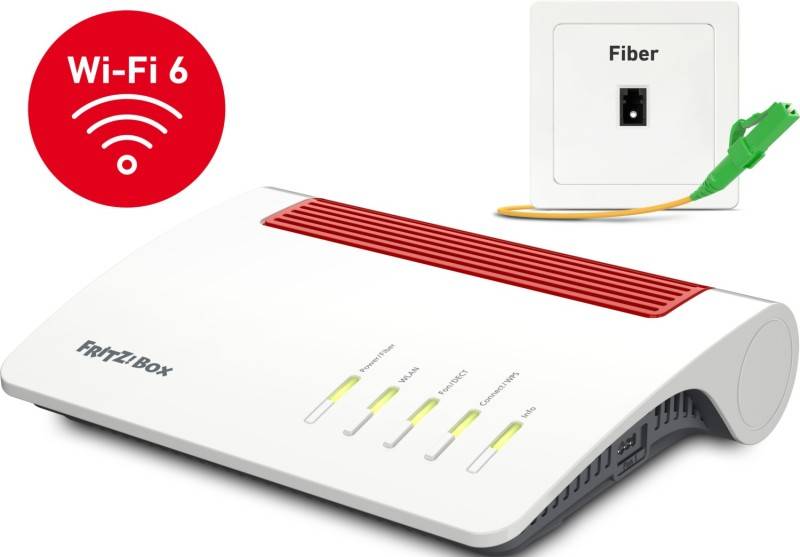 FRITZ! WLAN Glasfaser Router FRITZ!Box 5590 Fiber 2.4 GHz, 5 GHz