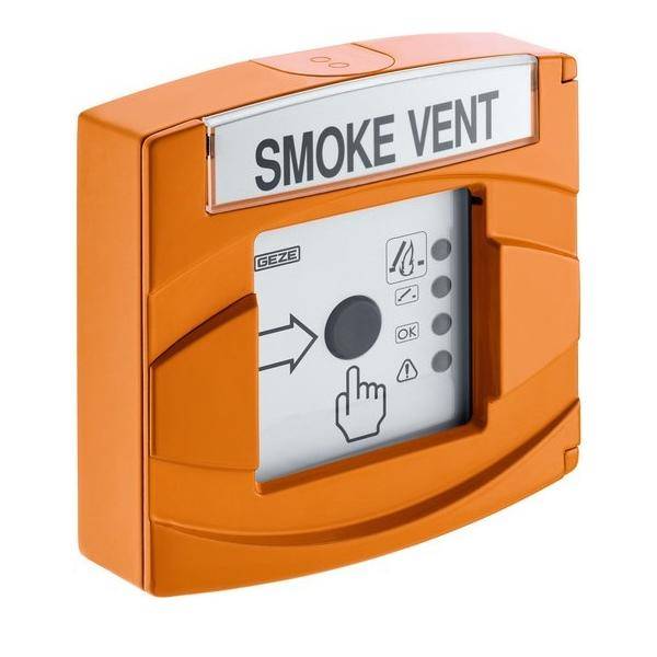 GEZE RWA Taster orange AP VdS 161282FT 4 A 24 V DC