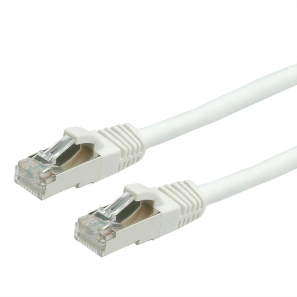 VALUE Patchkabel Kat.6 (Class E) S/FTP (PiMF), LSOH, weiß, 10 m