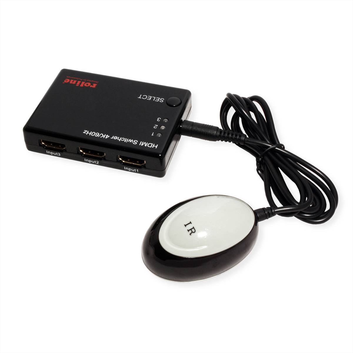 Roline 14.01.3575 HDMI-Switch 3840 x 2160 Pixel Schwarz