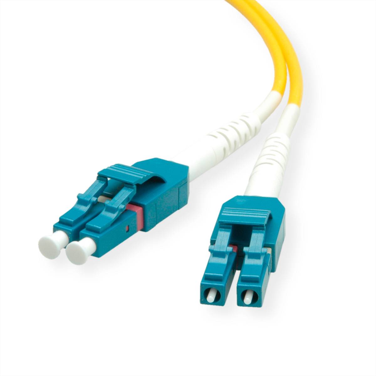 ROLINE LWL-Kabel Duplex, Single Mode 9/125µm OS2, LC/LC, gelb, 7 m