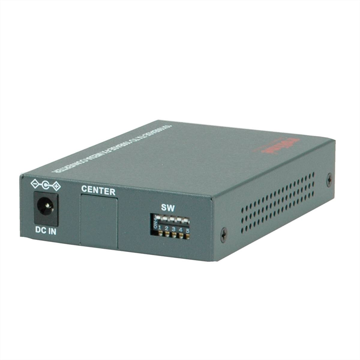 ROLINE Fast Ethernet Konverter RJ-45 - ST, Loop-back