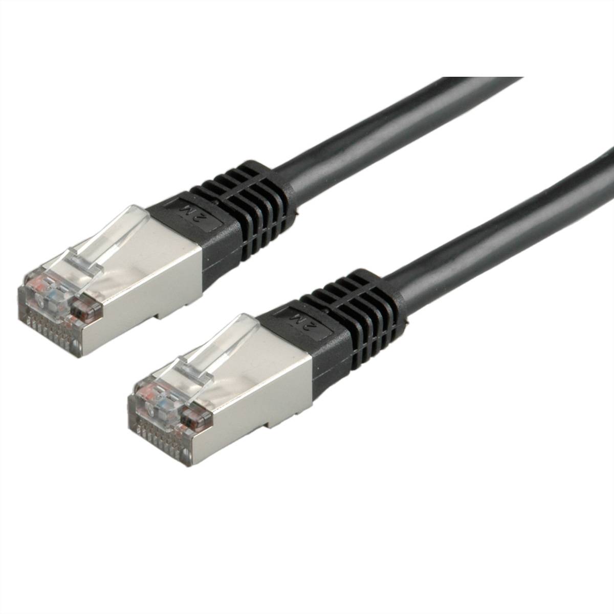 ROLINE Patchkabel Kat.5e (Class D) S/FTP, schwarz, 3 m