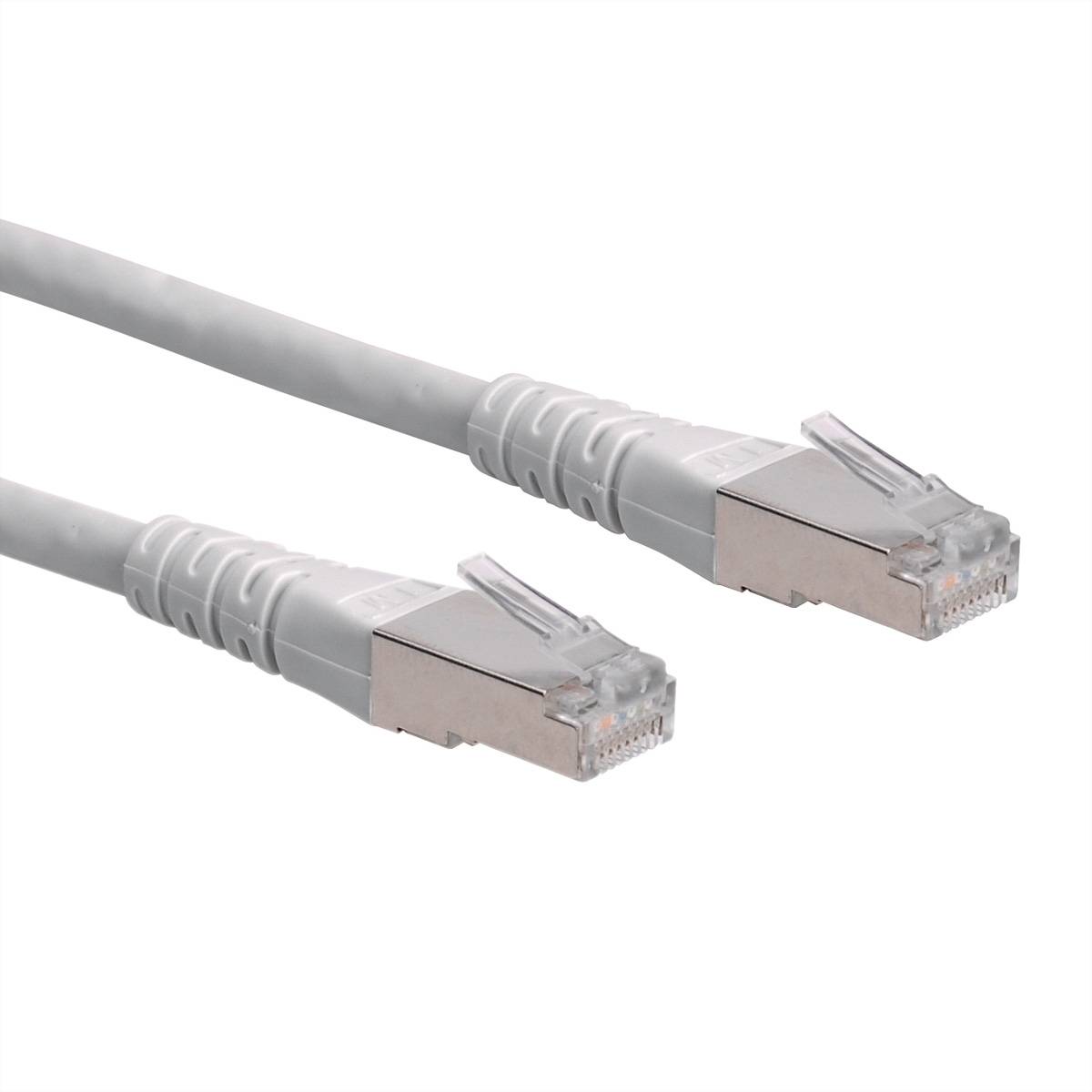 ROLINE Patchkabel Kat.6 (Class E) S/FTP (PiMF), grau, 0,3 m