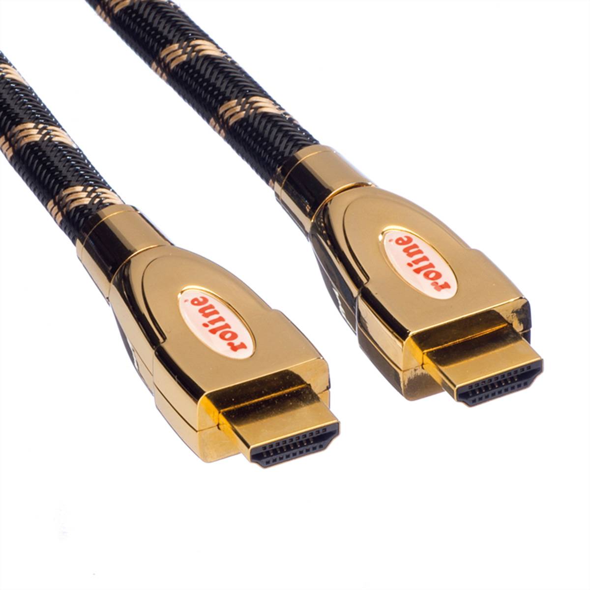 ROLINE GOLD HDMI Ultra HD Kabel mit Ethernet, ST/ST, 5 m