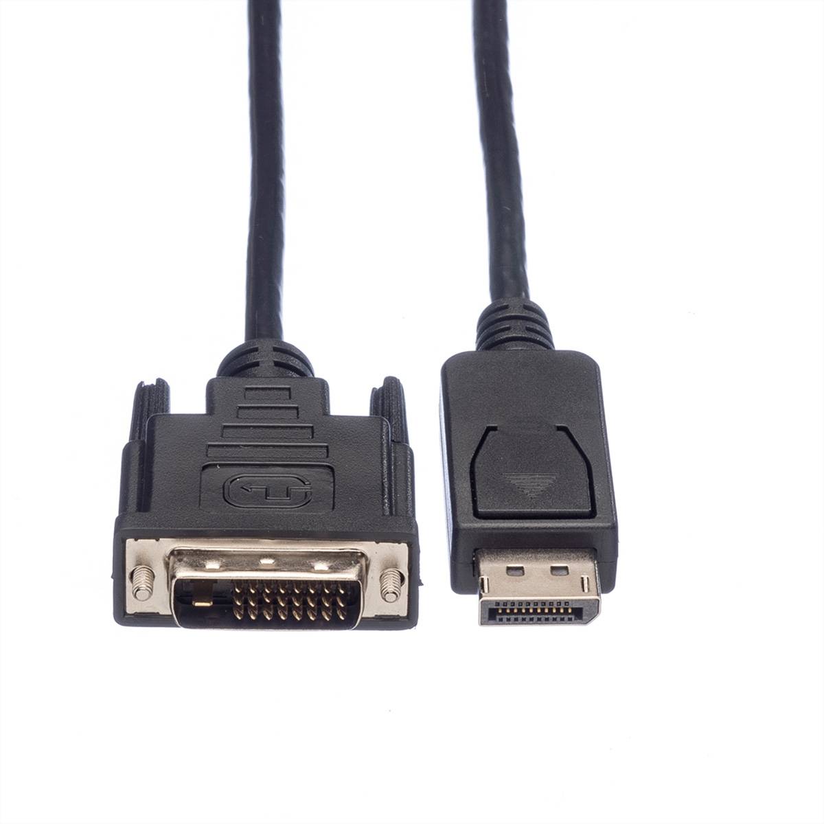 ROLINE DisplayPort Kabel DP ST - DVI ST, schwarz, 5 m