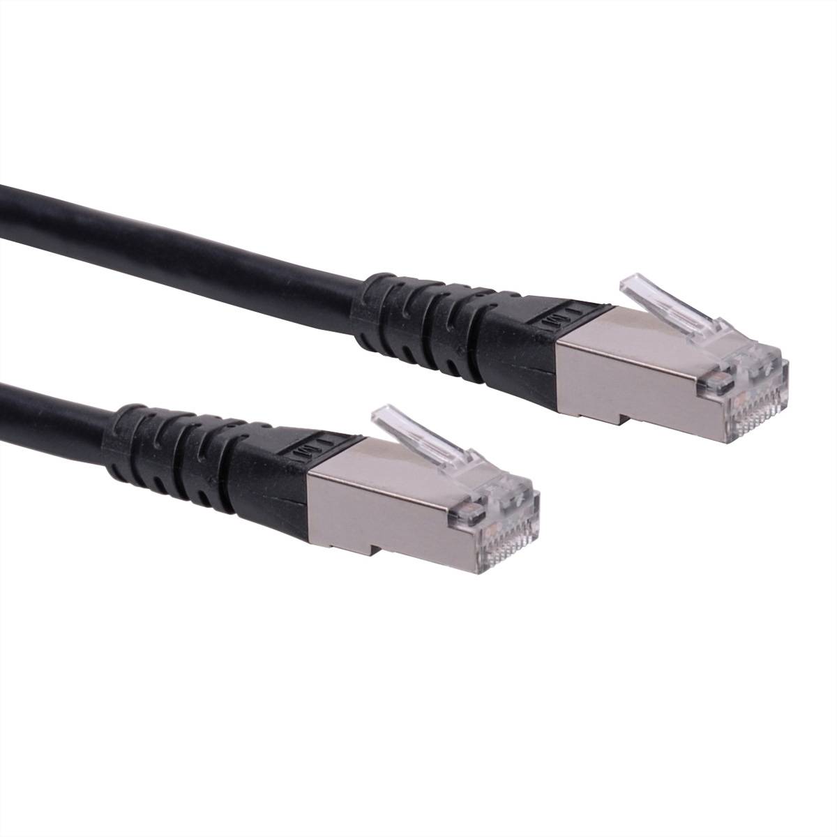 ROLINE Patchkabel Kat.6 (Class E) S/FTP (PiMF), schwarz, 1,5 m