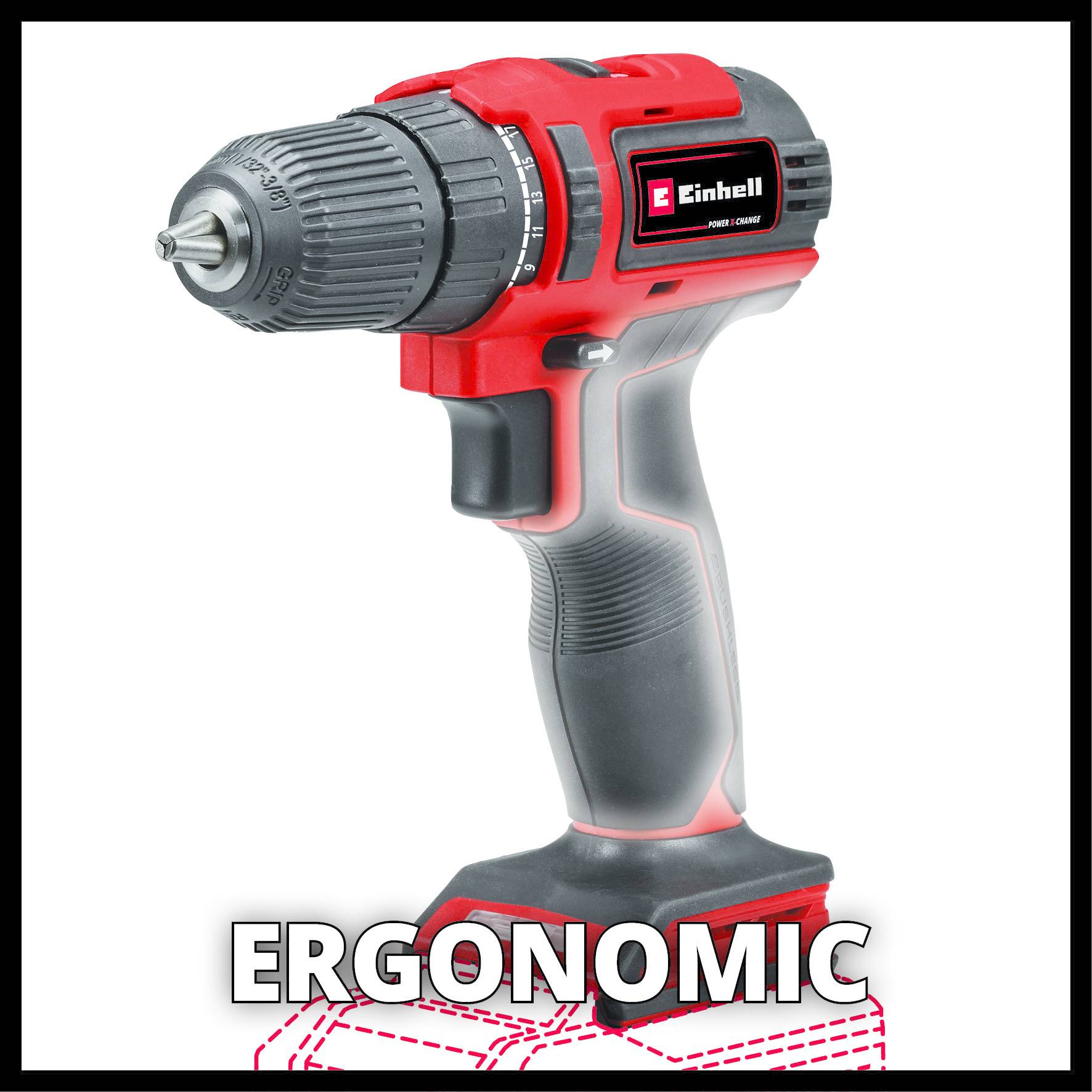 Einhell Power X-Change TE-CD 18/40 Li BL - Solo 4513997 Akku-Bohrschrauber 18 V Li-Ion ohne Akku, ohne Ladegerät