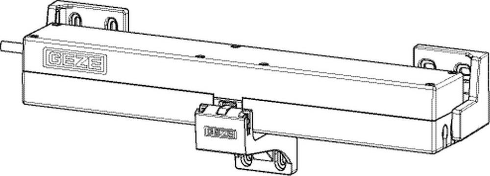 GEZE ECchain Kettenantrieb 230V AC Hub 200/400mm RAL 9010