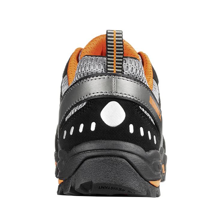 RUNNEX® S1 Sicherheitshalbschuhe LightStar schwarz/grau/orange, 5120_41 Gr.41