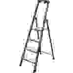 Krause 126429 Aluminium Stufen-Stehleiter Arbeitshöhe (max.): 2.85m Silber DIN EN 131 4.2kg
