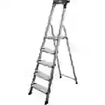 Krause 126436 Aluminium Stufen-Stehleiter Arbeitshöhe (max.): 3.05m Silber DIN EN 131 5.1kg Krause 126436 Aluminium Stufen-Stehleiter Arbeitshöhe (max.): 3.05m Silber DIN EN 131 5.1kg