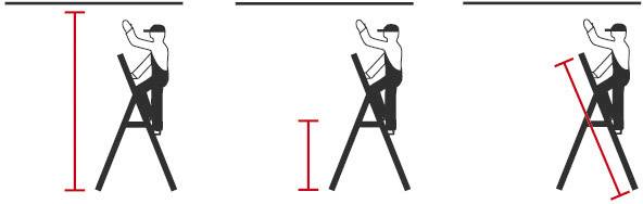 Krause 126450 Aluminium Stufen-Stehleiter Arbeitshöhe (max.): 3.50m Silber DIN EN 131 6.8kg