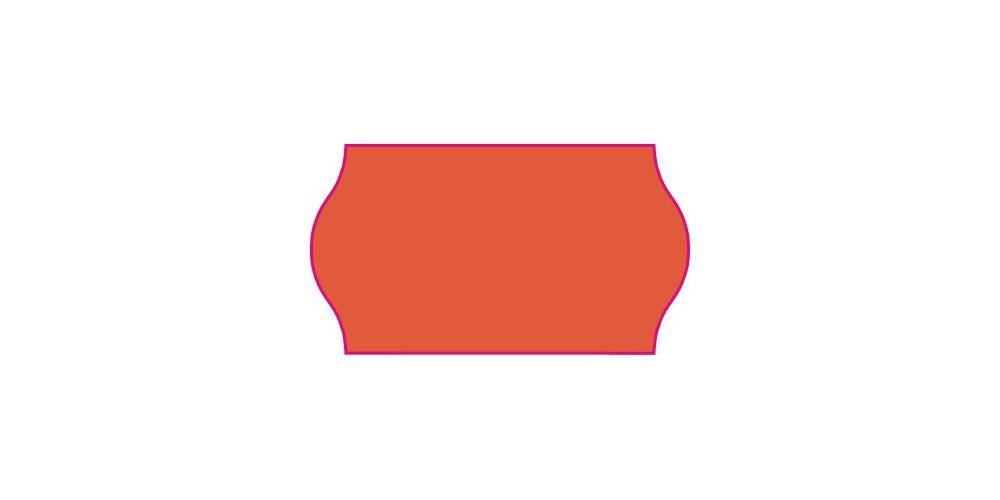 CreenLine Auszeichnungsetikett 26 x 16 mm (B x H) rot 1.200 Etik./Rl.