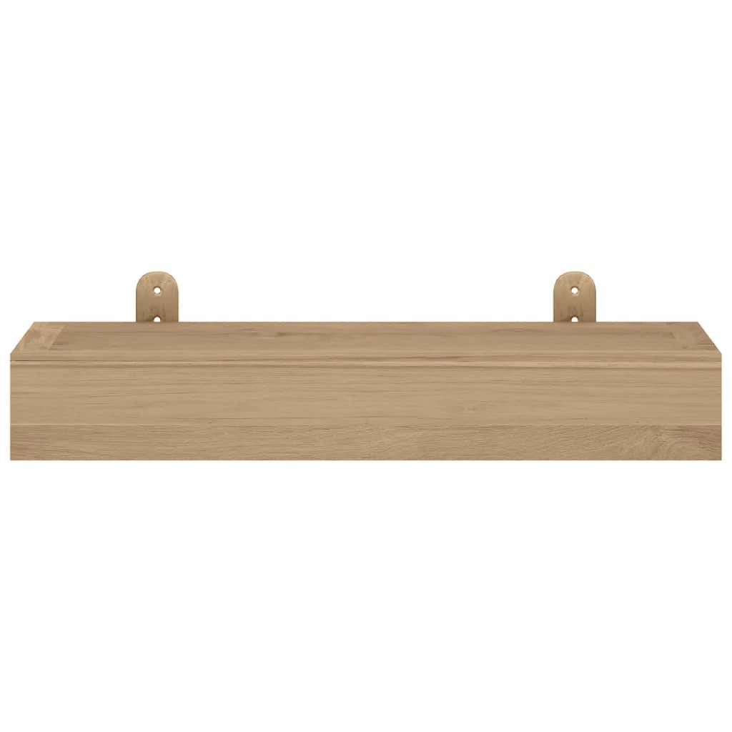 vidaXL Wandregale 2 Stk. 40x15x4 cm Massivholz Teak