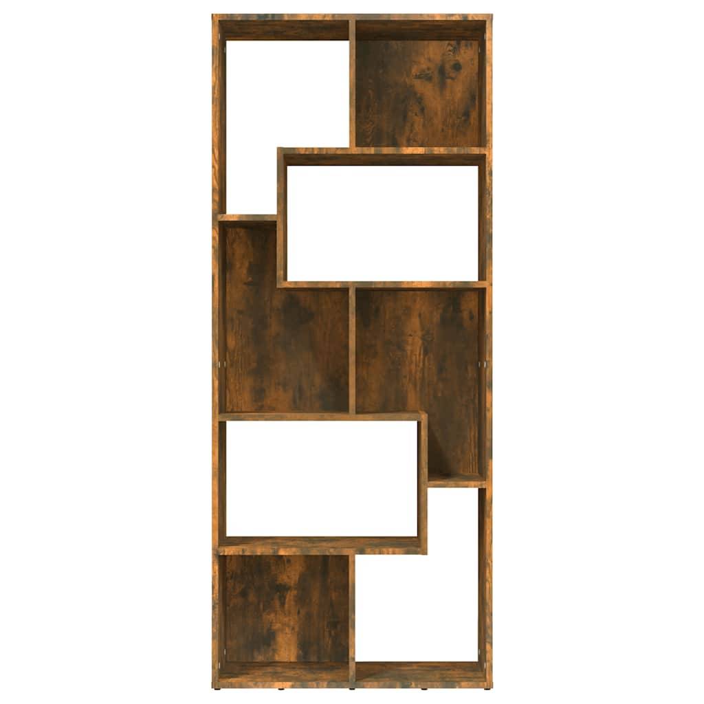 vidaXL Bücherregal Räuchereiche 67x24x161 cm Holzwerkstoff