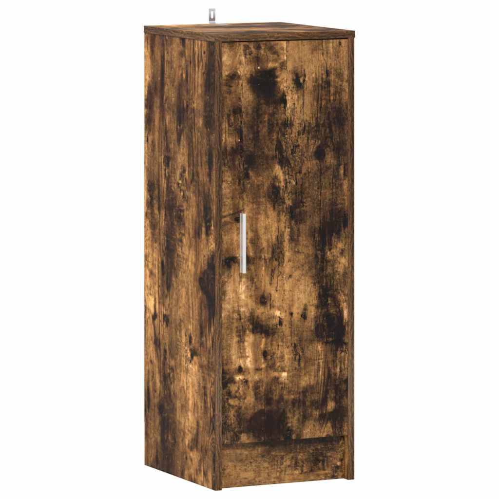 vidaXL Schuhregal Räuchereiche 32x35x92 cm Holzwerkstoff