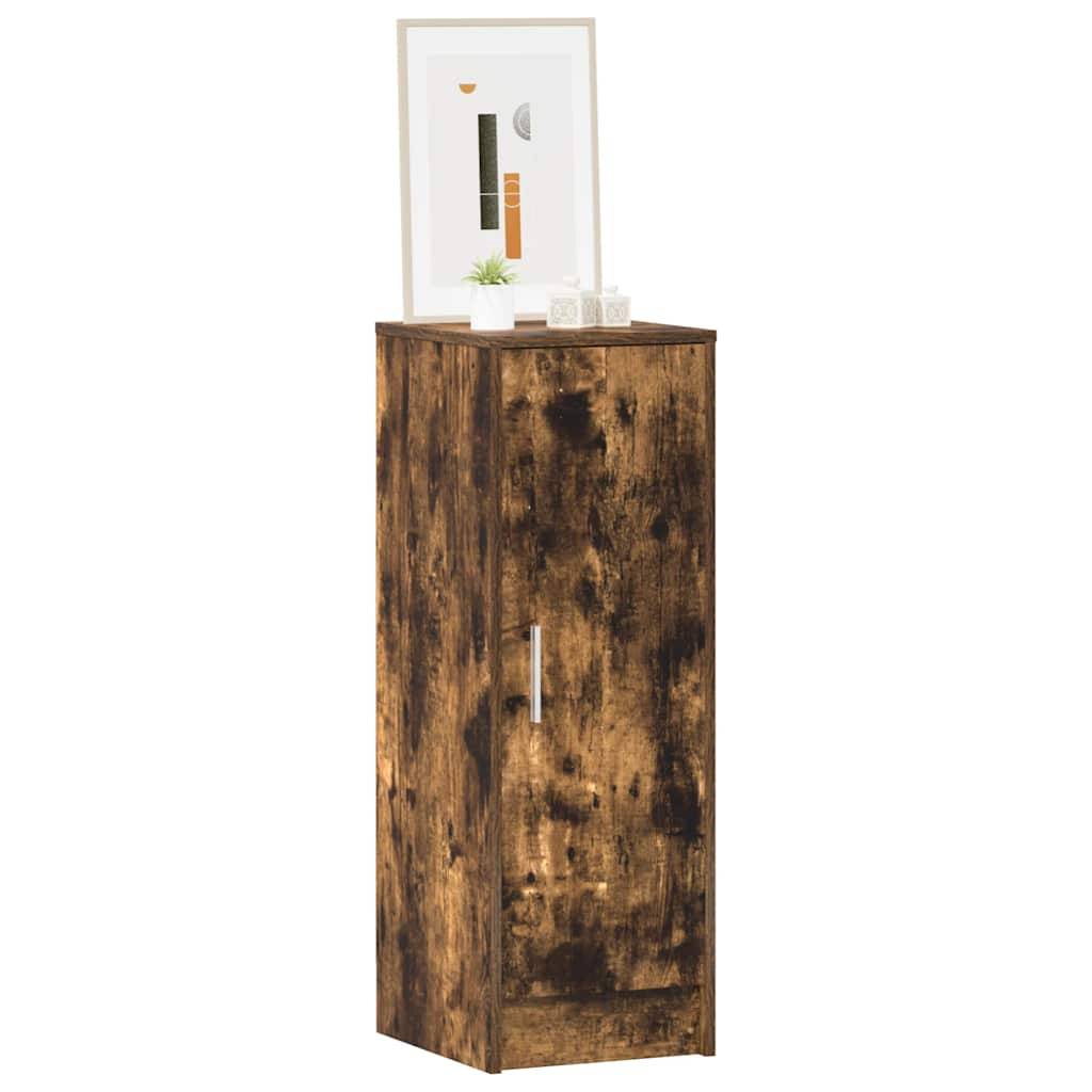 vidaXL Schuhregal Räuchereiche 32x35x92 cm Holzwerkstoff
