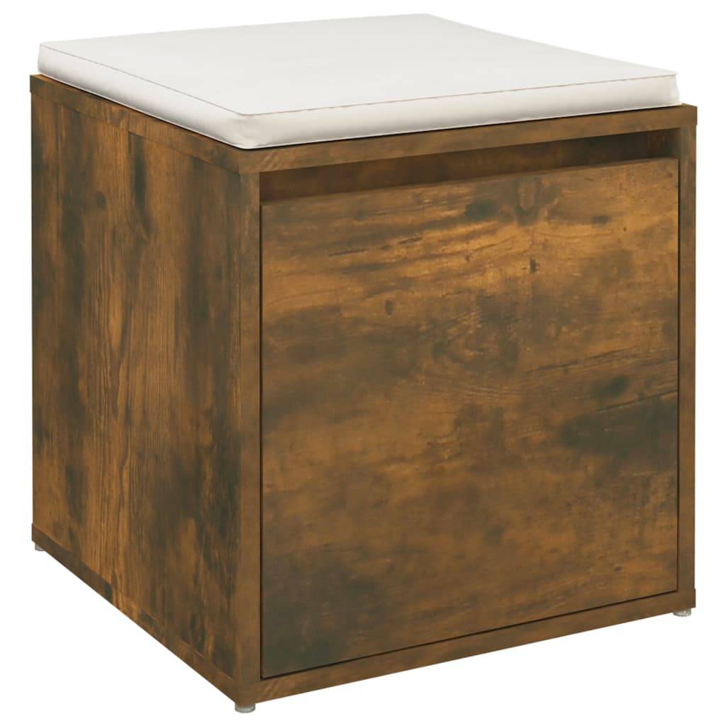 vidaXL Schubladenbox Räuchereiche 40,5x40x40 cm Holzwerkstoff
