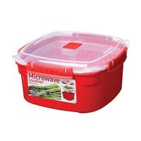 Sistema Plastics Sistema 1102 - Steamer - Rot - 2400 ml - Transparent - 10,14 Tassen - 209 mm