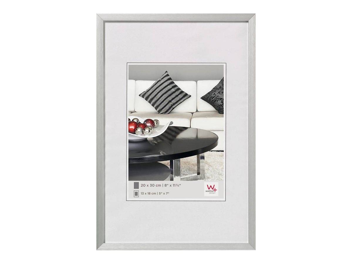 walther+ design AJ040S Bilder Wechselrahmen Papierformat: 30 x 40cm Silber