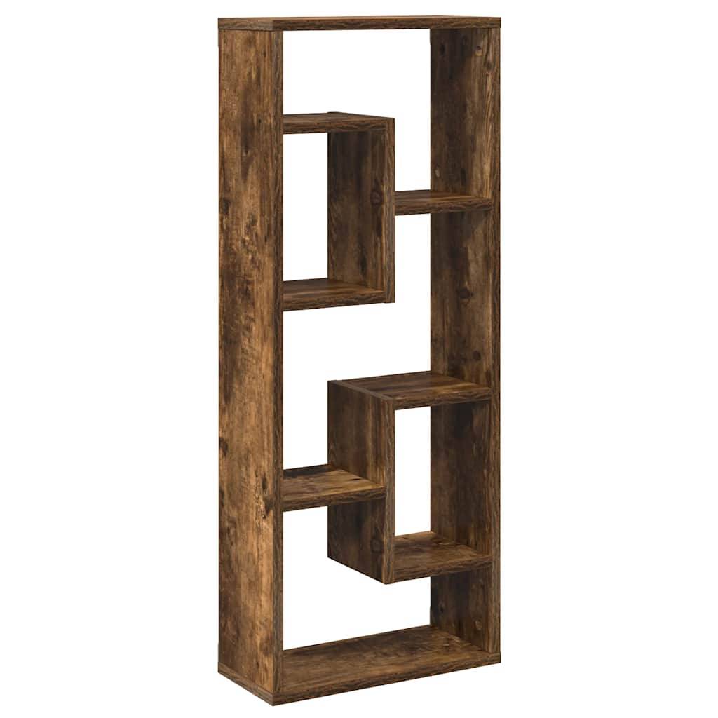 vidaXL Wandregal Räuchereiche 36x16x90 cm Holzwerkstoff